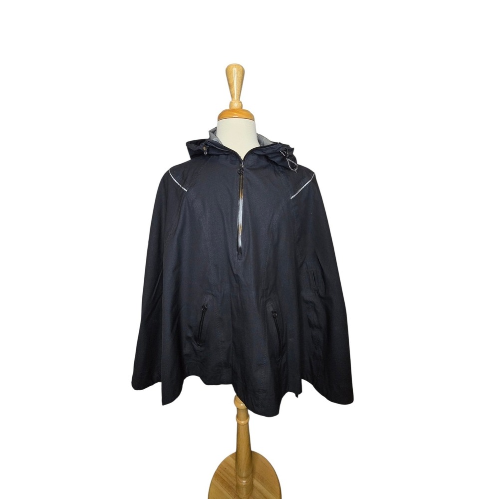 Lululemon Oversized Rain Cape Poncho Black Techwear Gorpcore Archive Commuter